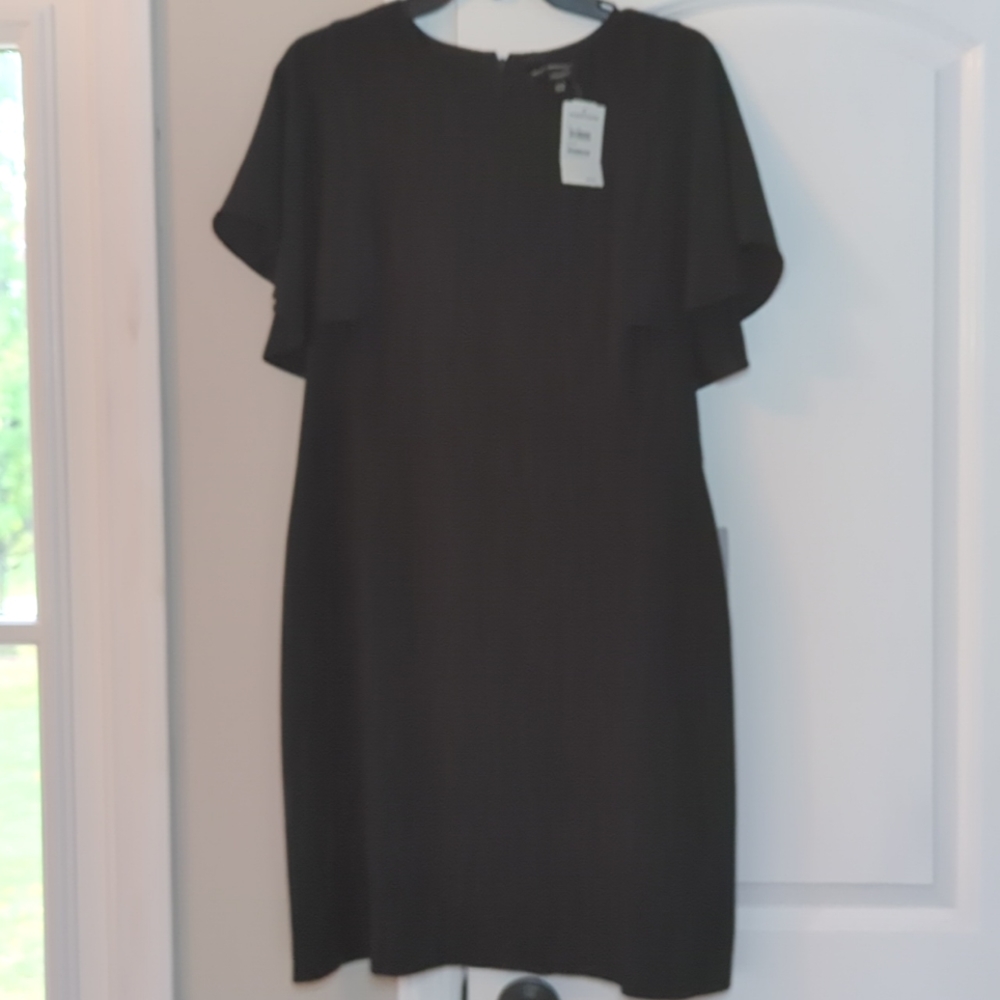 NWT Maggie of London Black Short sleeve dress, Size 14